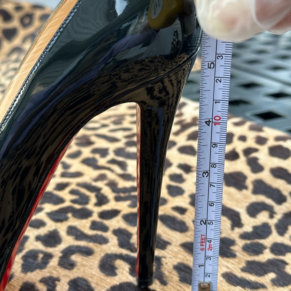 Christian Louboutin BIANCA BLACK HEELS 38.5 - Picture 6 of 13